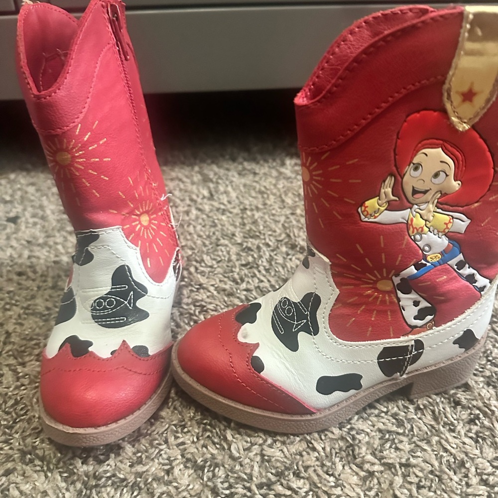 Kids Red Jessie Cowboy Boots